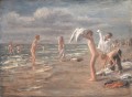 Boys Bathing Max Liebermann German Impressionism kids